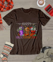 Happy Hallothanksmas Halloween Thanksgiving Christmas T-Shirt