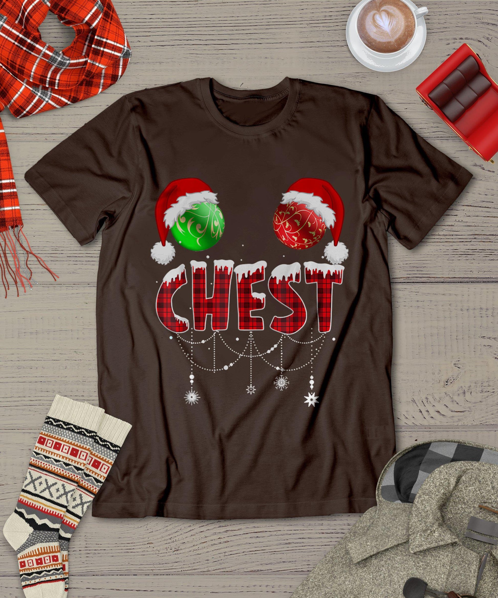 Chest Nuts Christmas Shirt Funny Matching Couple Chestnuts T-Shirt