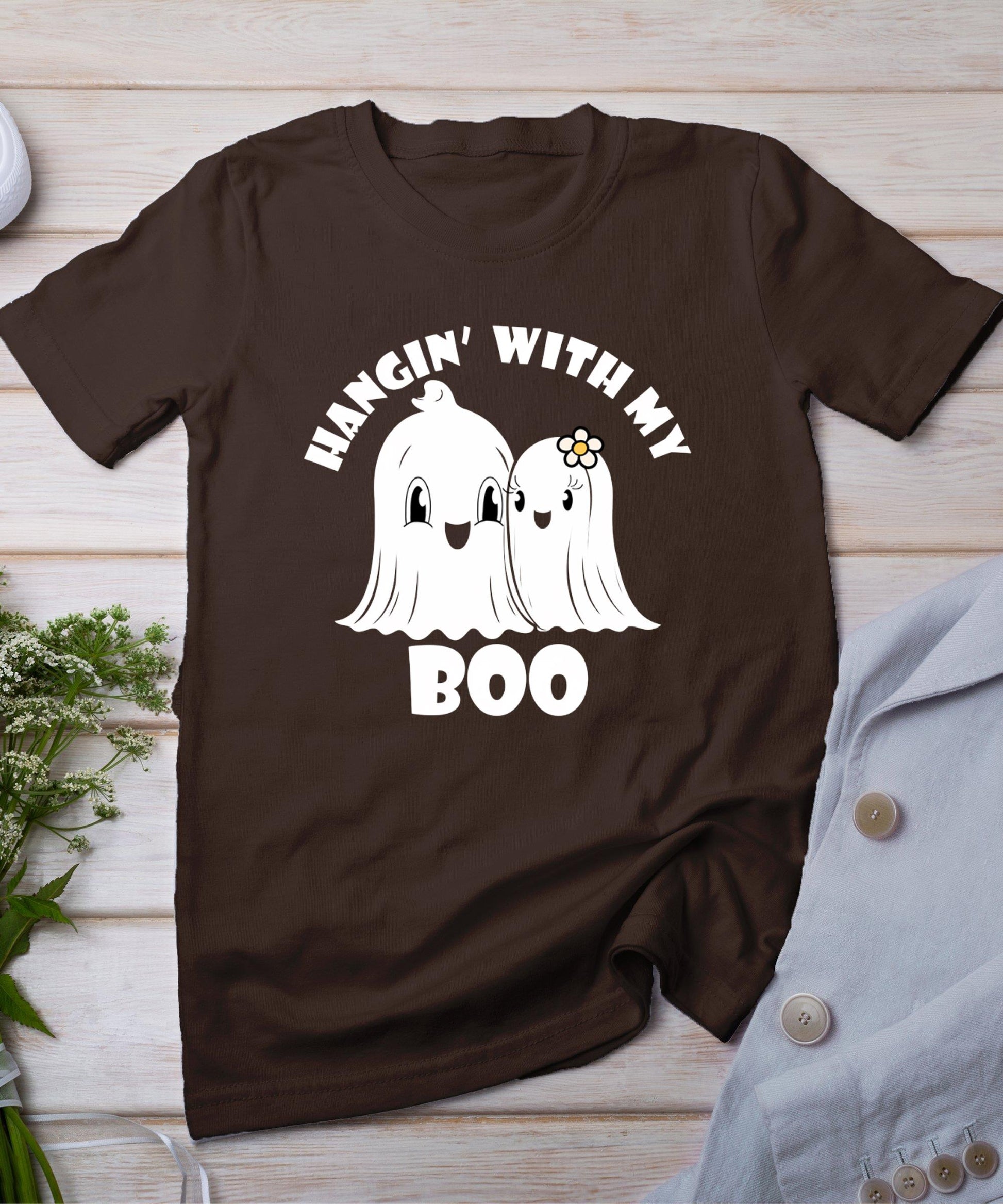 Hangin' With My Boo Couples Halloween Adult Costume His Her T-Shirt