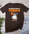 Funny My Favorite Spirit Is Tequila Spooky Halloween Ghost T-Shirt