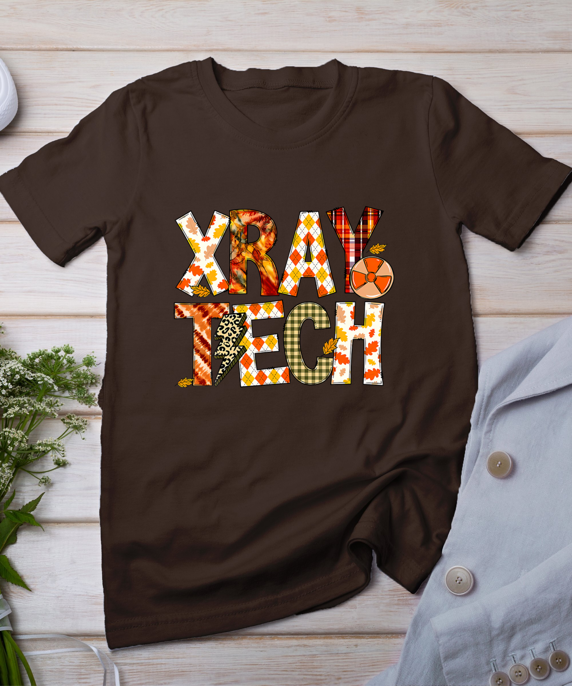 X-Ray Tech Fall Radiology Technologist Autumn Thanksgiving T-Shirt