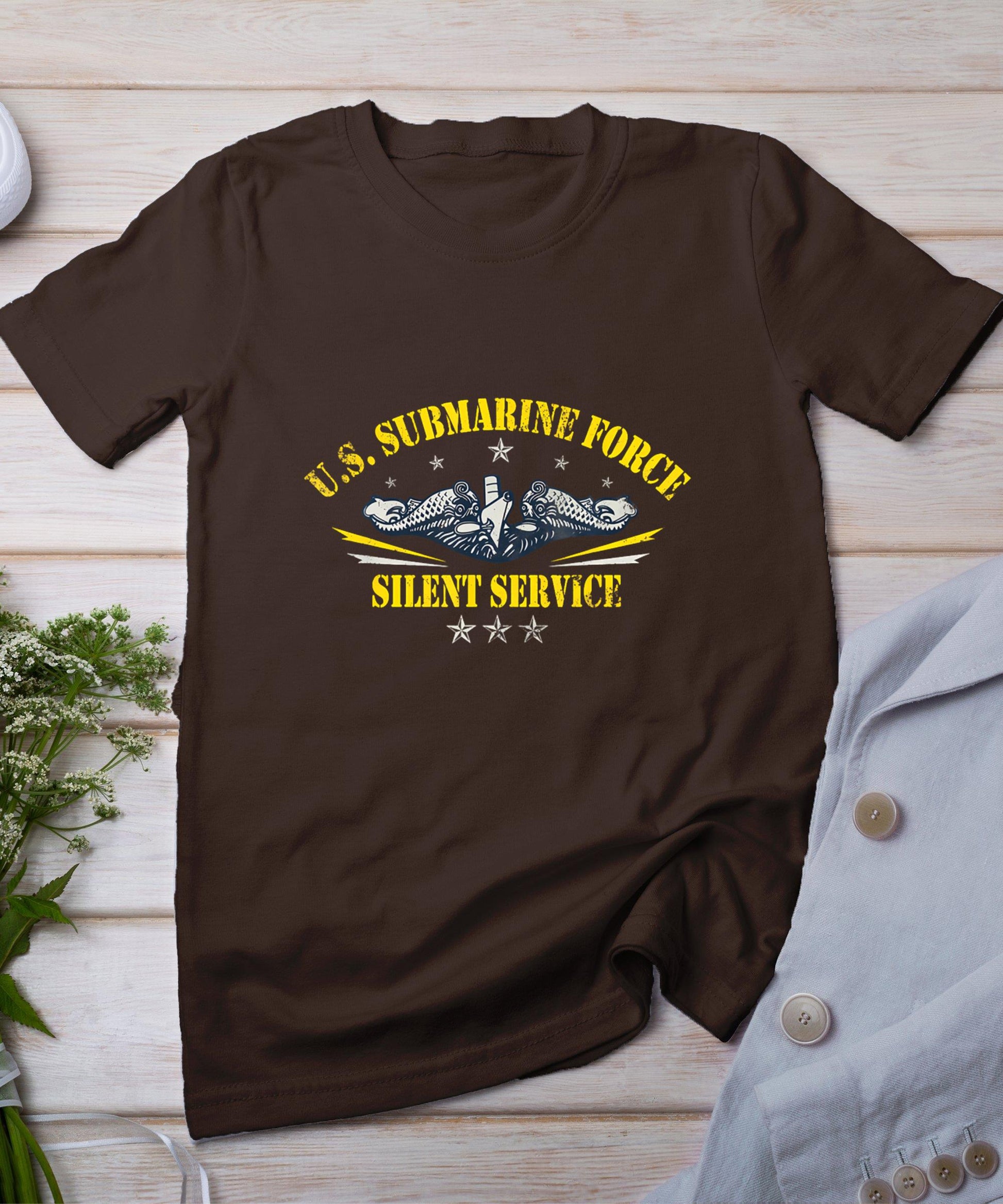 U.S Submarine Force Silent Service Patriotic Veterans Day T-Shirt