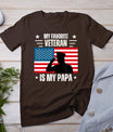 Veterans Day Military My Favorite Veteran Is My Papa Kids T-Shirt