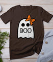 Toddler Ghost With Bow Boo Girls Halloween T-Shirt