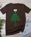 Stethoscope Christmas Tree Nurse Christmas Scrub Top Xmas T-Shirt