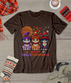 Halloween Thanksgiving Christmas Happy Hallothanksmas Cats T-Shirt