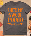 Thanksgiving Matching Couples She's My Sweet Potato I Yam T-Shirt