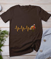 Heartbeat Turkey Nurse Thanksgiving Scrub Top Fall Rn Icu Er T-Shirt