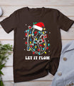 Let It Flow Cardiac Nurse Xmas Cardiology Nurse Christmas T-Shirt