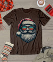 Santa Face Retro Sunglasses Christmas Xmas Men Women Kids T-Shirt