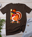 Turkey Playing Baseball Thanksgiving T-Shirt