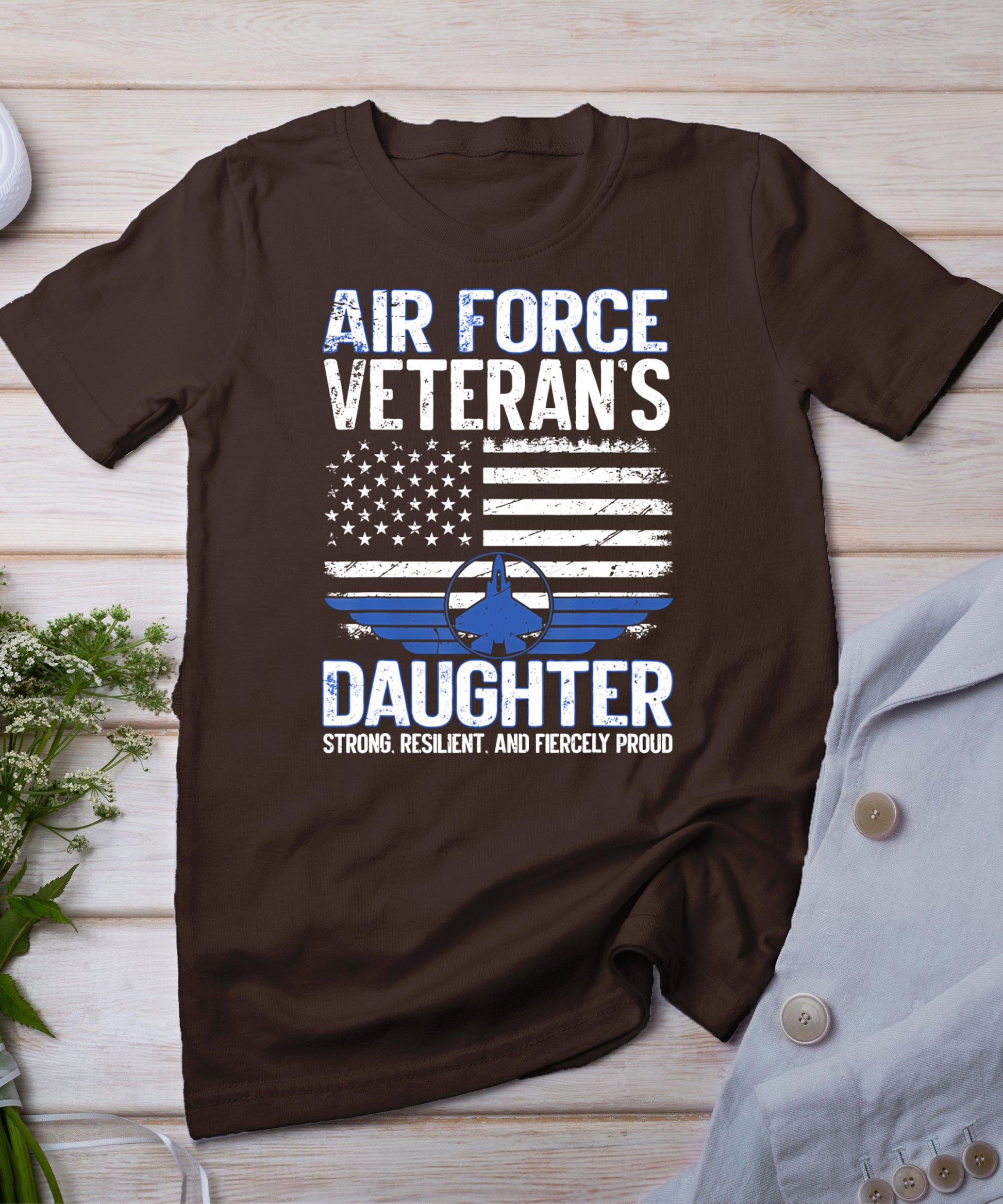 Proud Daughter Of A Air Force Veteran Daughter Veterans Day T-Shirt