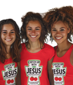 Catch Up With Jesus Ketchup Religious Christian T-Shirt