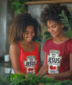 Catch Up With Jesus Ketchup Religious Christian T-Shirt