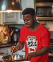 Catch Up With Jesus Ketchup Religious Christian T-Shirt