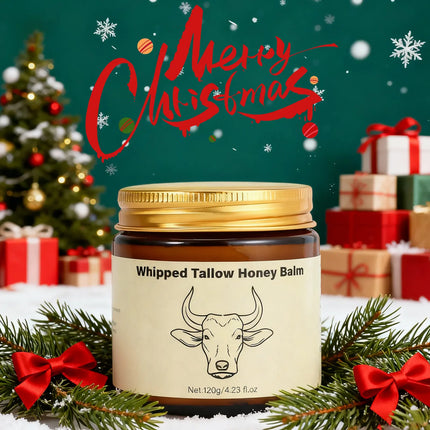Lopeie Whipped Grass-Fed Beef Tallow Honey Balm - 4 Oz,Moisturizing Cream for Soft, Smooth Skin - Handmade All-Natural Moisturizer - Lavender