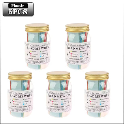 Bible Verses Jar for Emotions and Feelings Bible Verses in a Jar Bible Verses Savings Jar Comfort in God'S Word Storage Jar