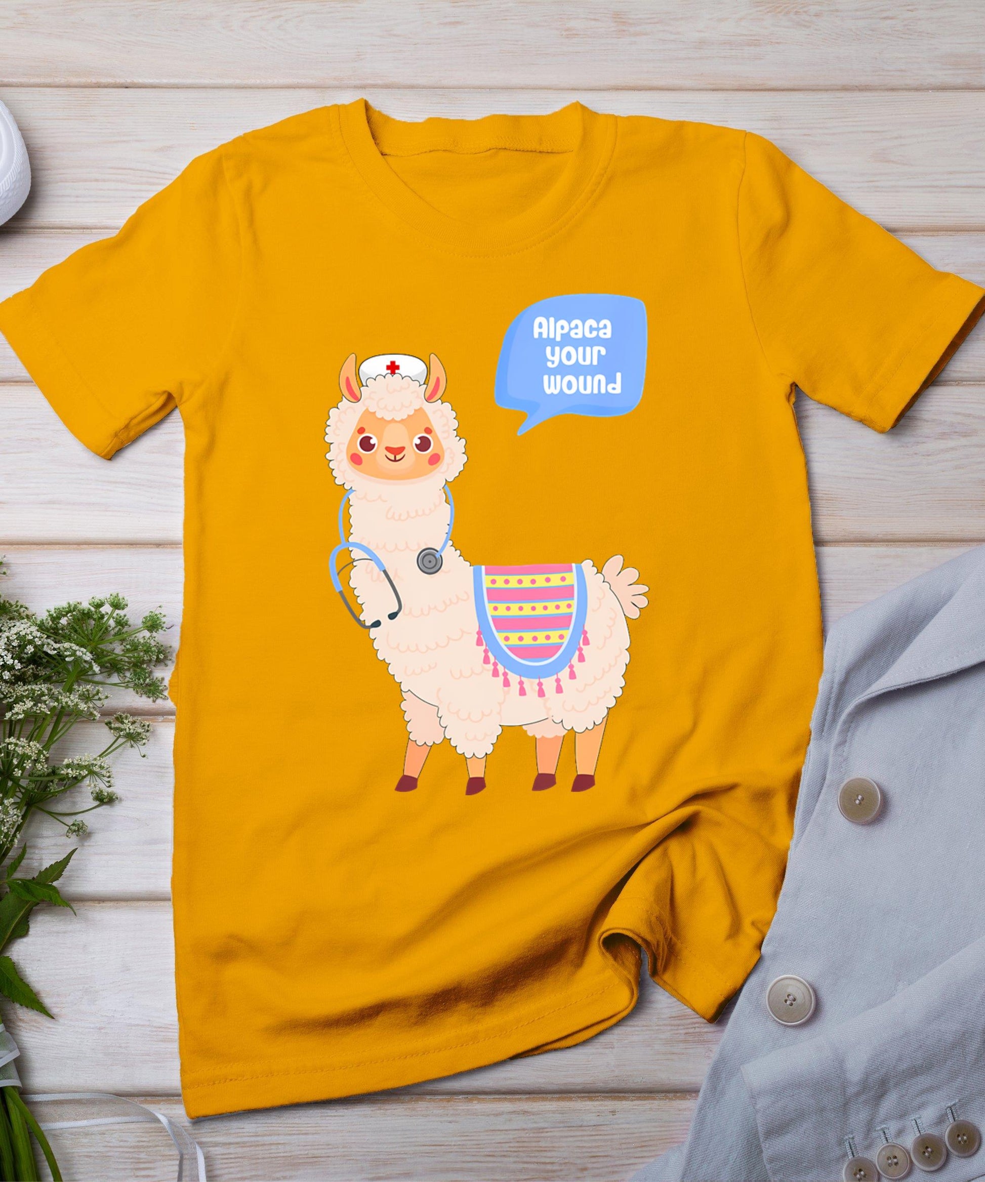 Alpaca Your Wound Cute Llama Wound Care Nurse Gift T-Shirt