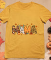 Mama Thanksgiving Mom Fall Pumpkins Season Retro T-Shirt