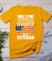 Proud Daughter Veteran Nothing Scares Patriotic Veterans Day T-Shirt