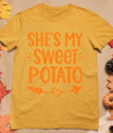 Thanksgiving Matching Couples She's My Sweet Potato I Yam T-Shirt