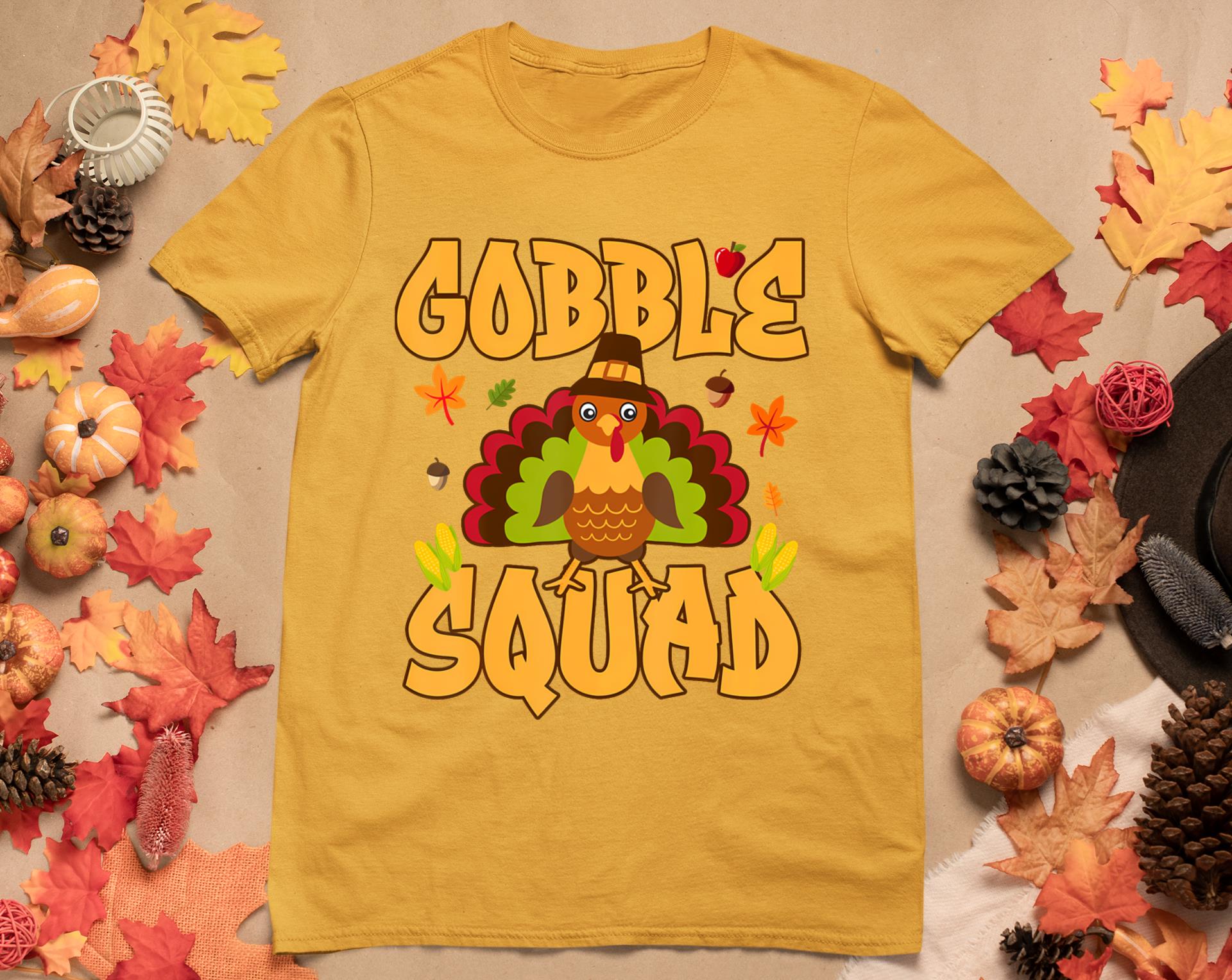 Gobble Squad Turkey Design - Gobble Squad T-Shirt