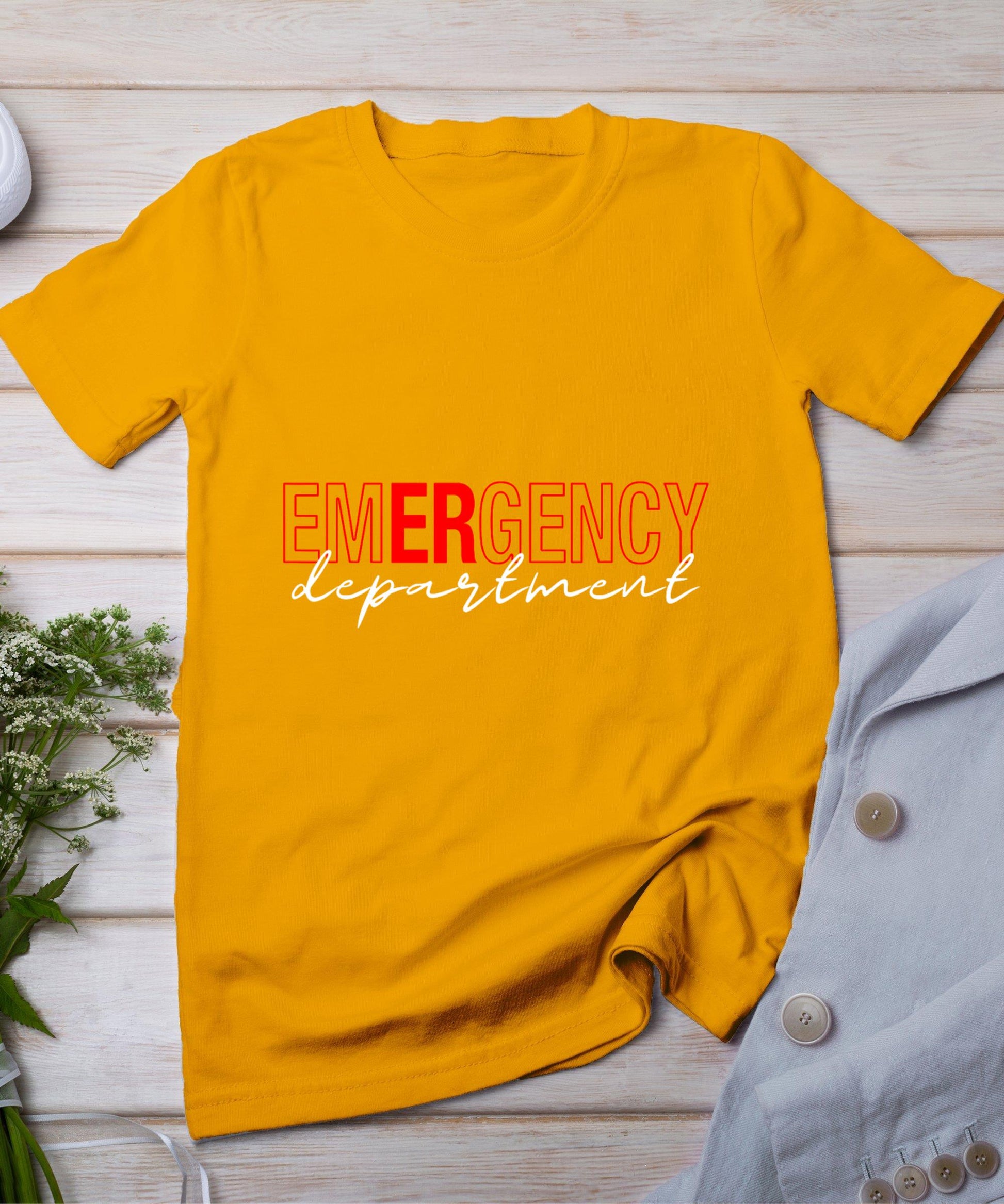 Emergency Room Er Rn Nurse Department Healthcare Nursing T-Shirt