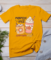 Fall Coffee Pumpkin Spice Latte Iced Warm Cozy Autumn Orange T-Shirt