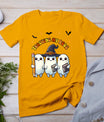 Womens Teaching My Boos Halloween Teacher Ghost Fall Holiday T-Shirt