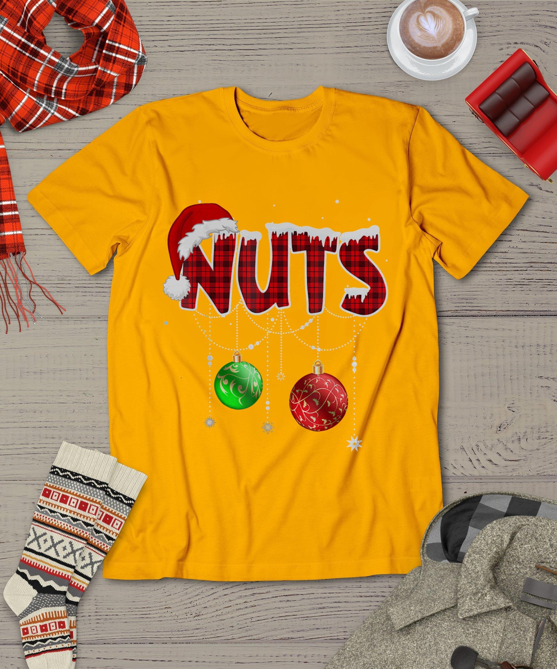 Chest Nuts Funny Matching Chestnuts Christmas Couples Nuts T-Shirt