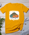 Bleached Leopard Pumpkin Autumn Its Fall Yall Thanksgiving T-Shirt