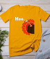 Turkey Moo Funny Thanksgiving T-Shirt