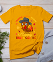 Thankful Grateful Blessed Thanksgiving Turkey Women Girls T-Shirt