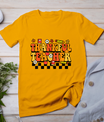 Thankful Teacher Retro Groovy Thanksgiving Fall Women Men T-Shirt