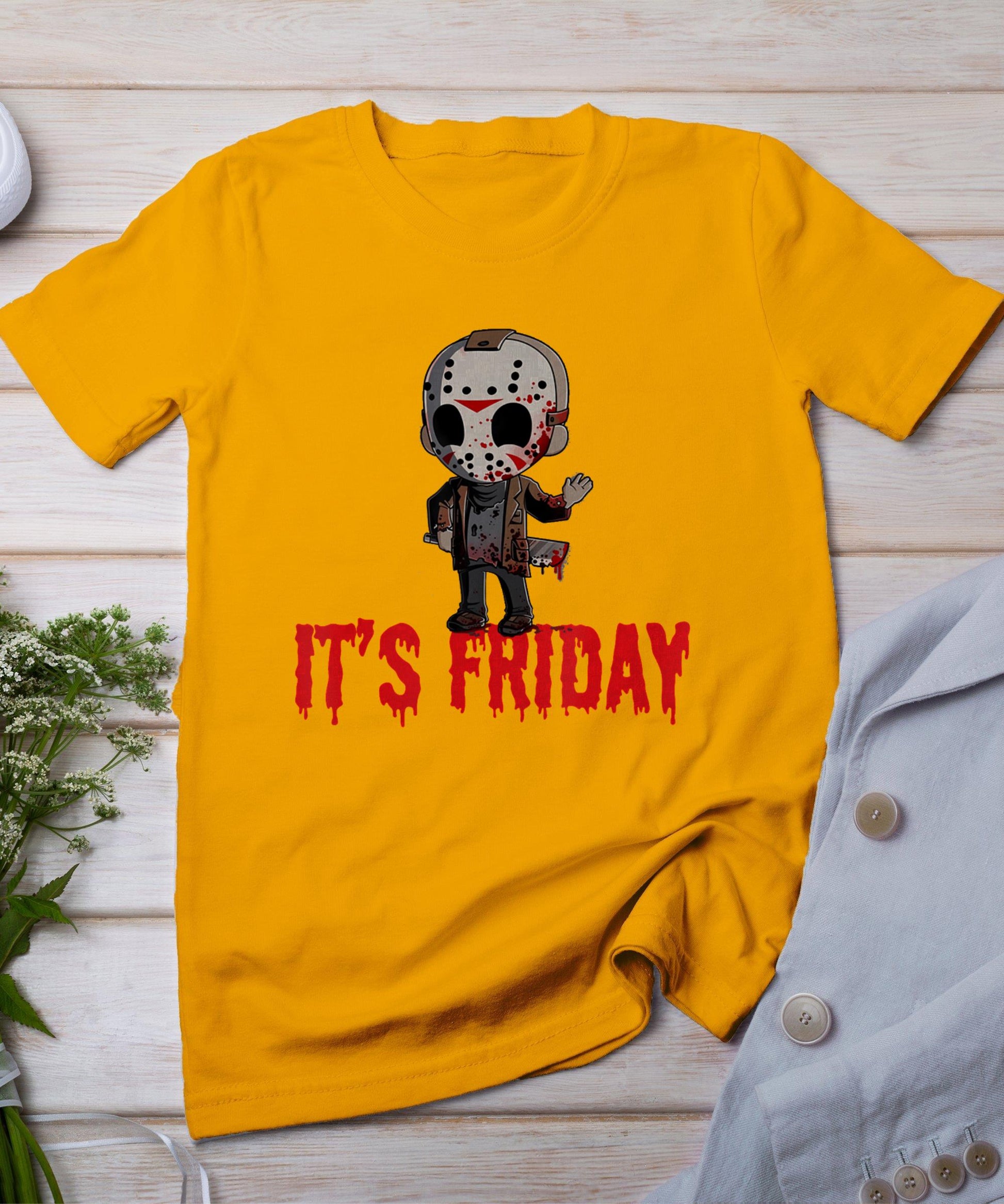 Funny Friday 13th Funny Halloween Horror T-Shirt