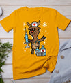 Christmas Nurse Reindeer Funny Xmas Nursing Scrub Top Women T-Shirt