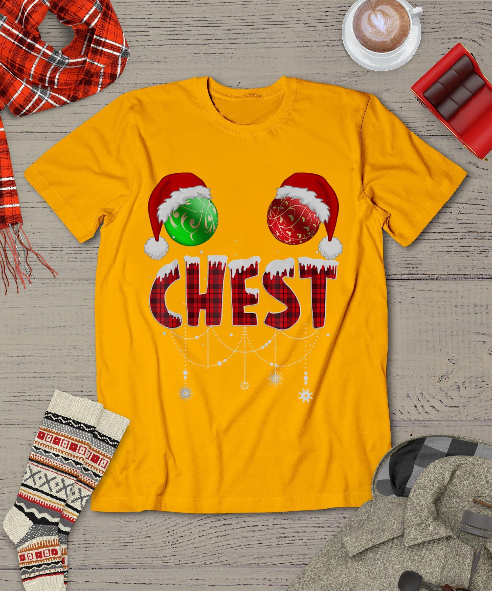 Chest Nuts Christmas Shirt Funny Matching Couple Chestnuts T-Shirt