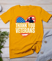 Thank You Veterans Day Memorial Day Partiotic Military Usa T-Shirt