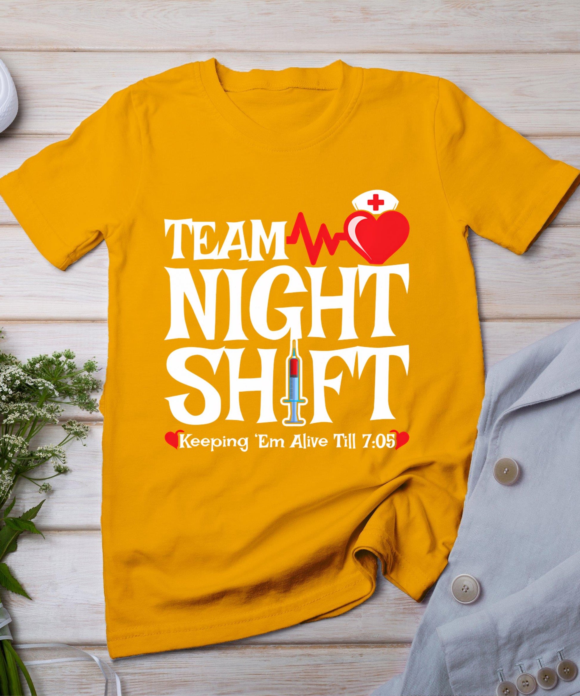 Nurse Appreciation - Team Night Shift - Night Shift Nurse T-Shirt