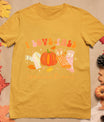 I Love Fall Prevention Socks Thanksgiving Autumn Quote T-Shirt