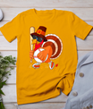 Turkey Playing Baseball Thanksgiving T-Shirt