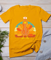 Turkey Nurse Stethoscope Thanksgiving Fall Scrub Top Women T-Shirt