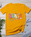 Cute Retro Groovy Nurse Flower Nursing T-Shirt