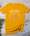 Funny Thanksgiving Shirt For Men Women Kids Meow Cat Turkey T-Shirt