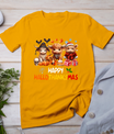 Happy Halloween Thanksgiving Christmas Highland Cow Holiday T-Shirt