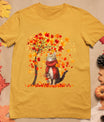 It's Fall Y'All Cat Leaf Fall Tree Hello Autumn Thanksgiving T-Shirt