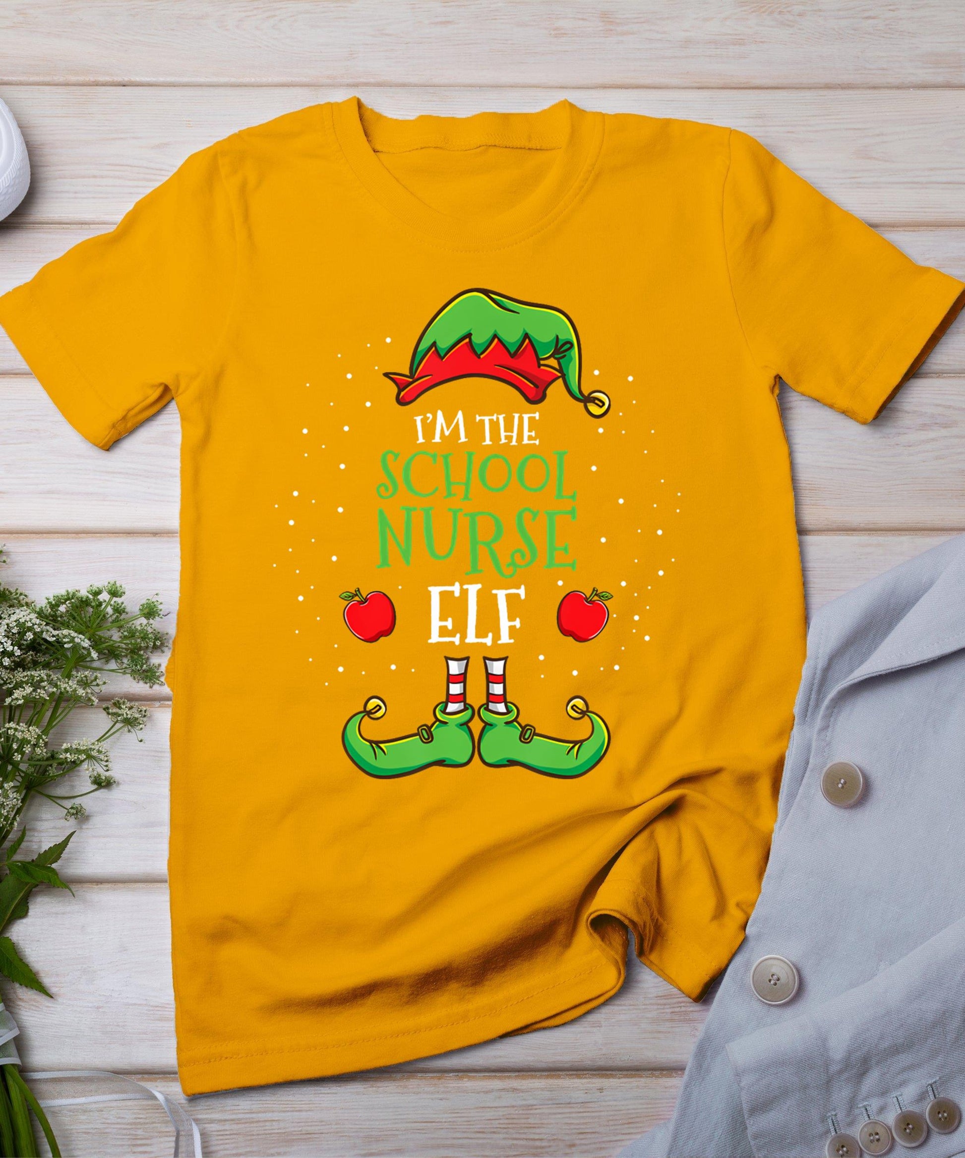 I'm The School Nurse Elf Christmas T-Shirt