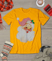 Pink Santa For Girls Christmas Retro Holiday Vintage T-Shirt