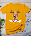 Christmas Nurse Love Nicu Rn Er Santa Reindeer Nurse Hat Elf T-Shirt