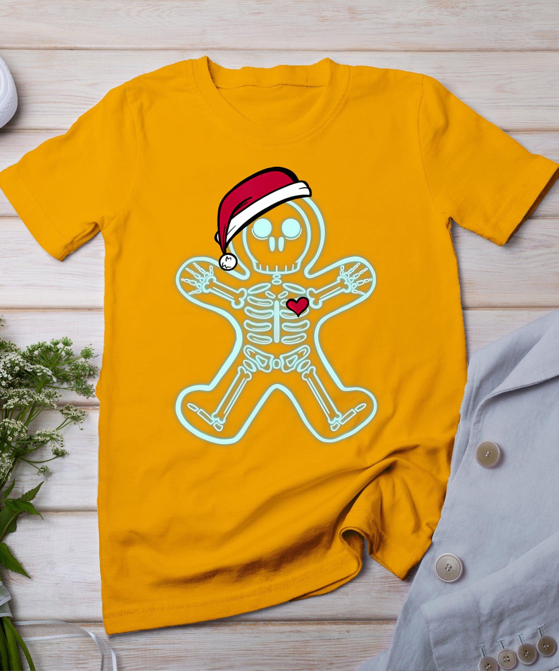 X-Ray Gingerbread Man Skeleton Christmas Nurse Xray Tech T-Shirt